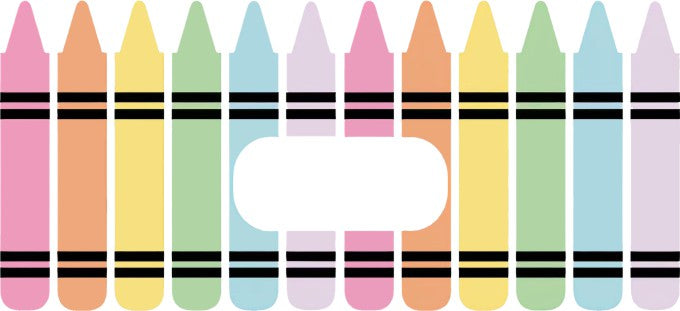 Crayon 16oz Double Sided UVDTF Wrap