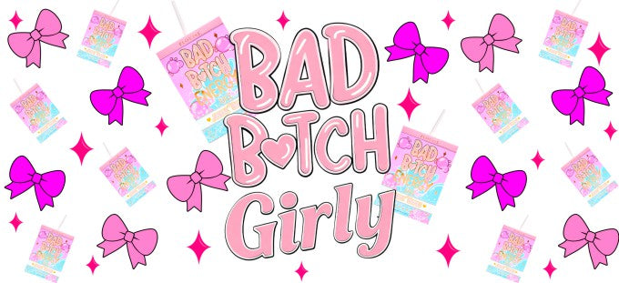 Bad B Girly Purple 16oz Double Sided UVDTF Wrap