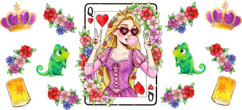 Rapunzel Cool 16oz Double Sided UVDTF Wrap