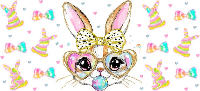 Bright Bunny 16oz Double Sided UVDTF Wrap