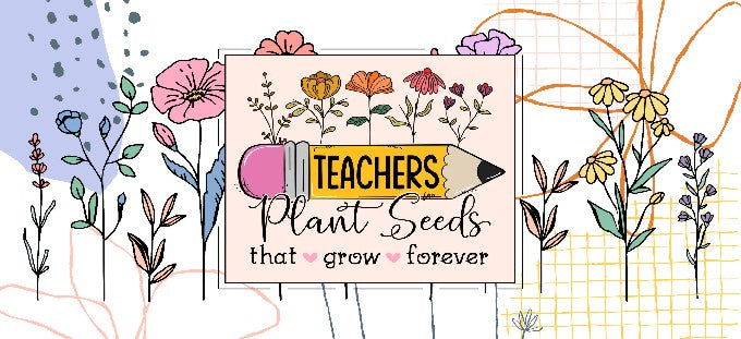 Teacher Seeds 16oz Double Sided UVDTF Wrap
