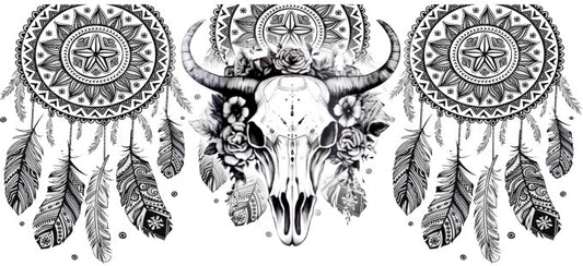 Skull A 16oz Double Sided UVDTF Wrap