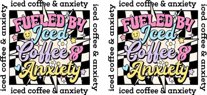 Anxiety A Pink 16oz Double Sided UVDTF Wrap