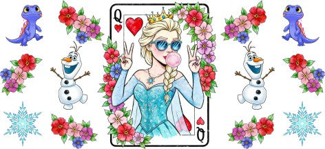 Elsa Cool 16oz Double Sided UVDTF Wrap = Pre Order expected 5th March