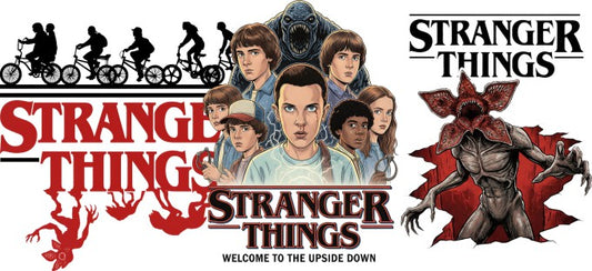 Stranger things B 16oz Double Sided UVDTF Wrap
