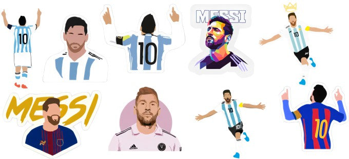 Messi 16oz Double Sided UVDTF Wrap