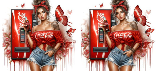 Cola Red 16oz Double Sided UVDTF Wrap